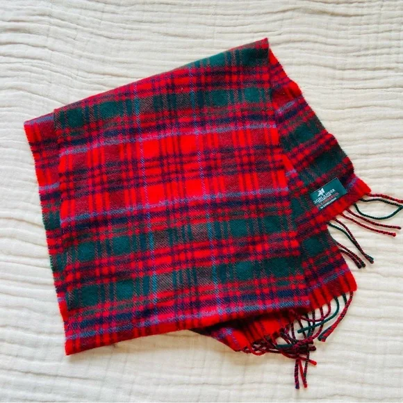 Lochcarron Highlander Tartan Plaid Lambs Wool Scarf Made in Scotland - Picture 5 of 5